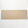 PVC table mat with gold embossed hexagonal long towel table flag heat insulation pad, light luxury, modern, simple, fashionable, creative and elegant, cross-border no-wash table mat, waterproof, anti-slip, oil-proof, heat-resistant and wear-resistant Item Picture